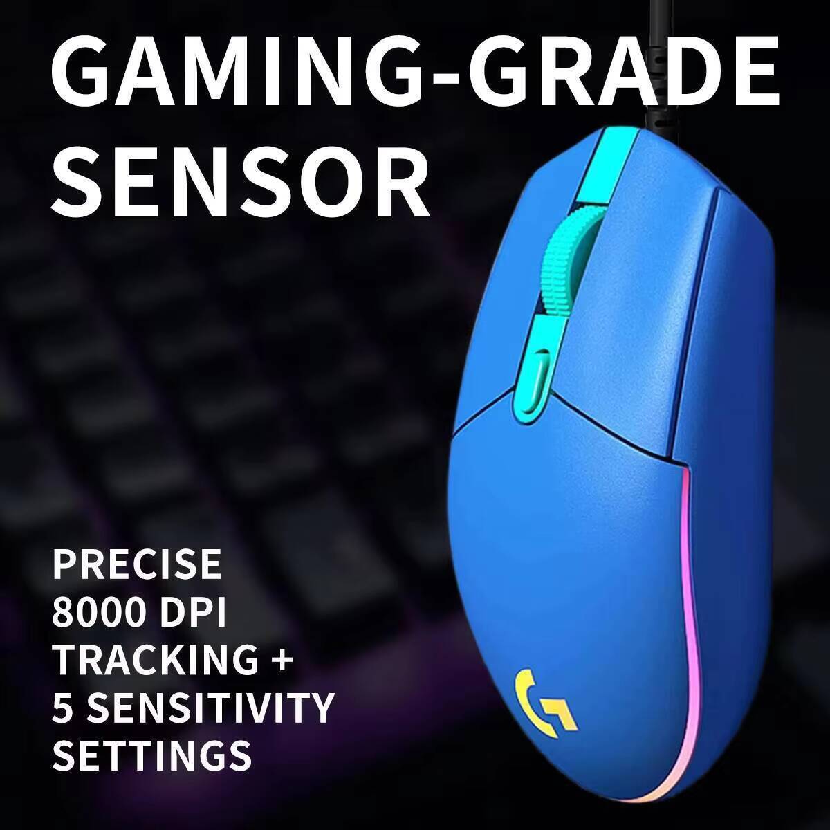 로지텍 G203 게이밍 마우스 8000 DPI 센서 R - Logitech Mouse G203 리뷰 및 가격