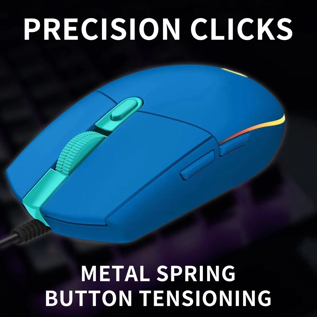 로지텍 G203 라이트싱크 유선 게이밍 마우스, 풀 스 - Logitech Mouse G203 리뷰 및 가격